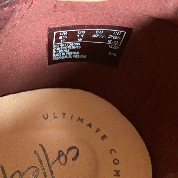 NWOTCollection by Clarks burgundy/plum ballet flat - Picture 7 of 8